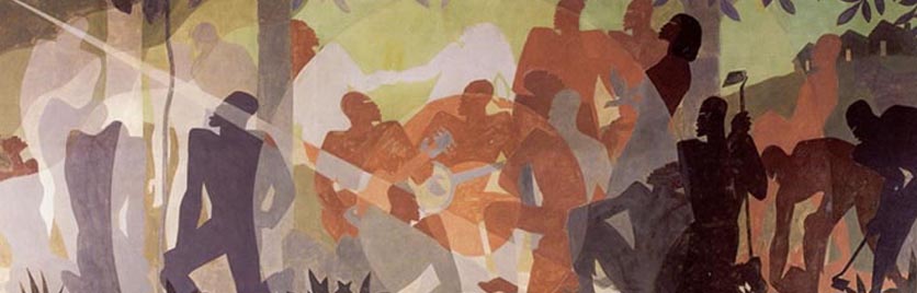 Aaron Douglas, “An Idyll of the Deep South,” 1934, New York Public Library,